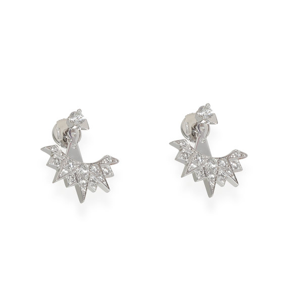 Piaget Sunlight Earrings in 18k White Gold 0.74 CTW - Picture 3 of 3